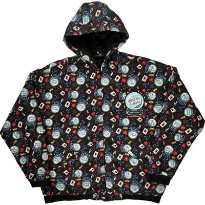 Assholes Live Forever Patterned Hooded Jacket - 2XL - Multicoloured Polyester