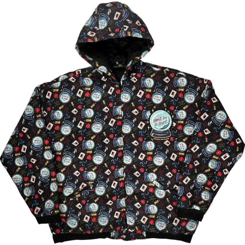 Assholes Live Forever Patterned Hooded Jacket - 2XL - Multicoloured Polyester