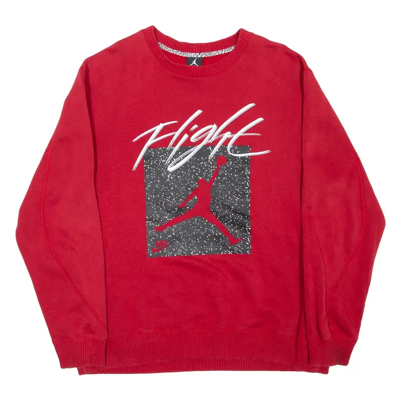 AIR JORDAN Flight Mens Sweatshirt Red XL