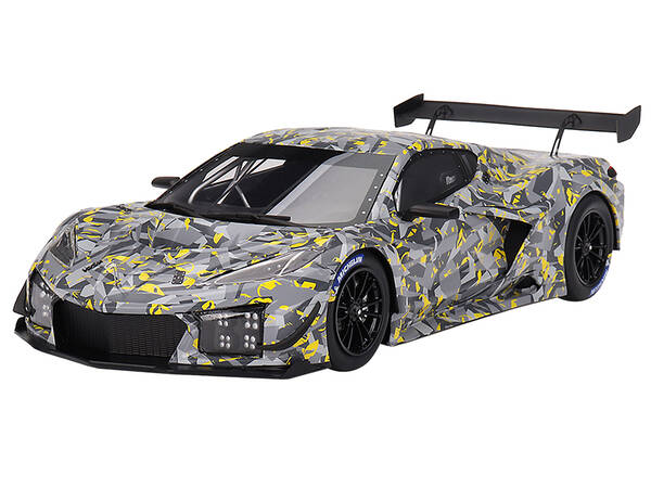 Chevrolet Corvette Z06 GT3.R Gray and Yellow Graphics \