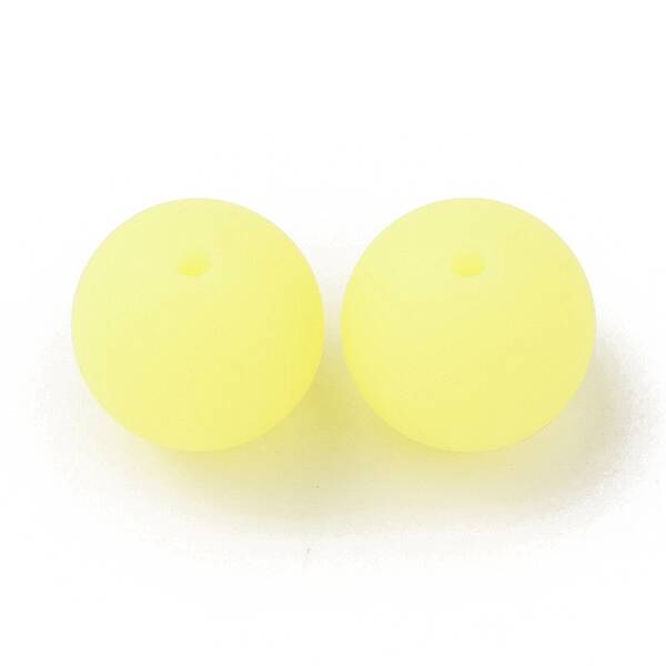 Luminous Round Food Grade Silicone Beads