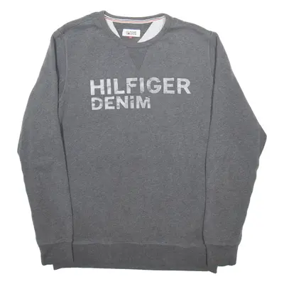 TOMMY HILFIGER Mens Sweatshirt Grey XL