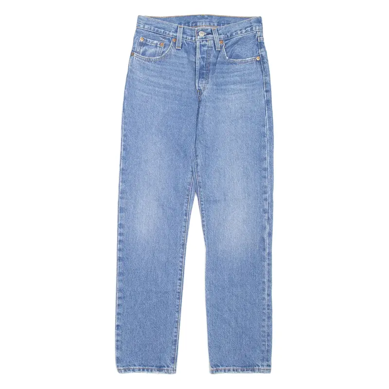 LEVI'S 501 Jeans Womens Blue Regular Straight W24 L28