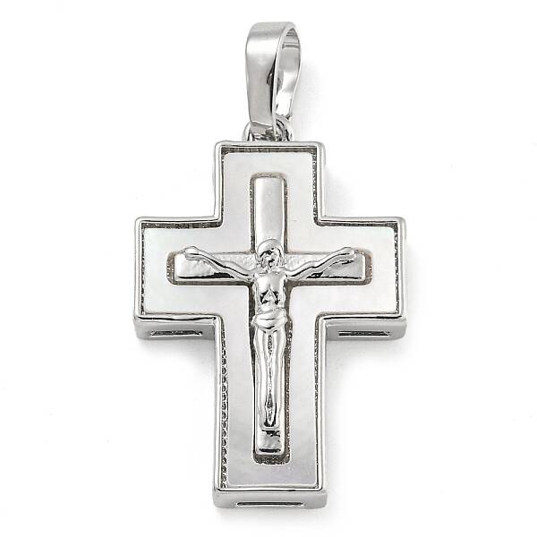 Brass Pendants with Shell