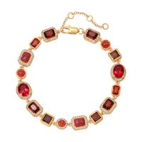 Cherry (Red) Solstice Gemstone Anklet