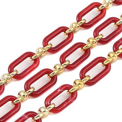 Rack Plating Acrylic & CCB Plastic Chain