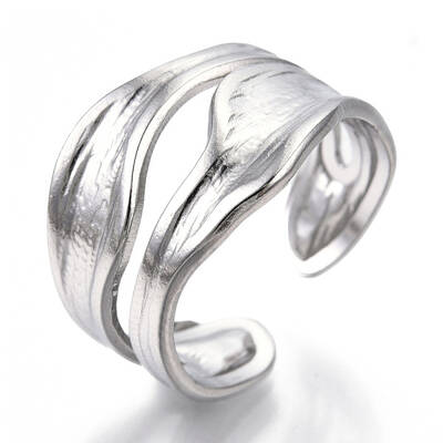 Non-Tarnish 304 Stainless Steel Cuff Ring