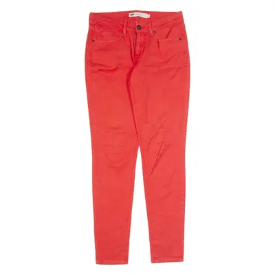 LEVI'S Womens Jeans Red Regular Jegging W27 L29
