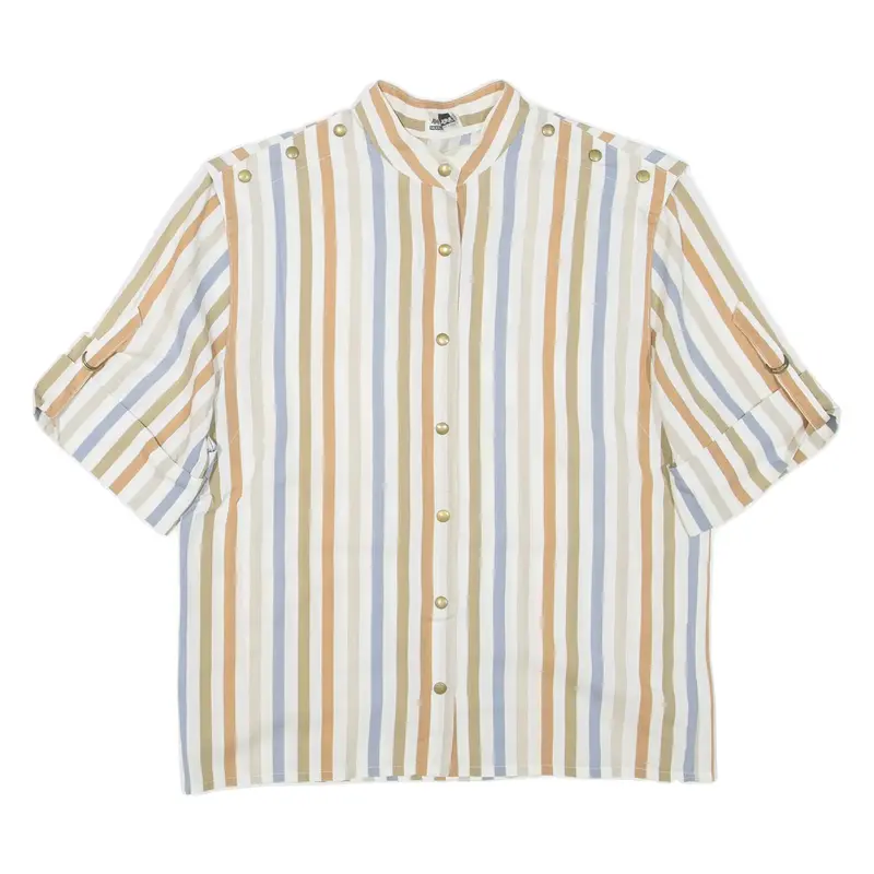 ARA Womens Printed Top White Striped M