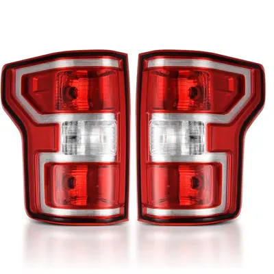 YITAMOTOR® Tail Light Assembly For 18-20 Ford F150 Halogen OE Replacement with Bulbs and Harness Red Brake Tail Light Rear L...