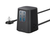 Anker Charging Station (100W), 9-in-1 USB-C Power Strip with 300J Surge Protection, 5 ft Flat Cable and Plug, For iPhone 16 a...