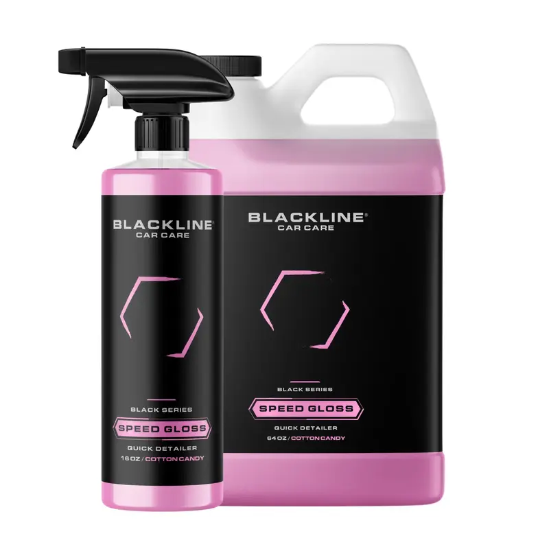 BLACKLINE Speed Gloss Quick Detailer 16 oz Cotton Candy Scented 2% Ceramic for Deep Shine and Hydrophobic Protection, Quick T...