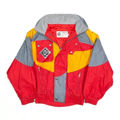 LA COMMERCIALE NORD Shell Jacket Red Colourblock Womens M