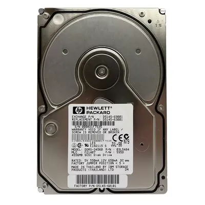 D5145-69001 HP 4.5GB SCSI 7200 3.5-inch 512KB Hard Drive