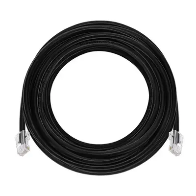 45434 Monoprice 30ft Cat6A RJ45 26AWG Pure Bare Copper Patch Cable Non-booted Ethernet Cable Black