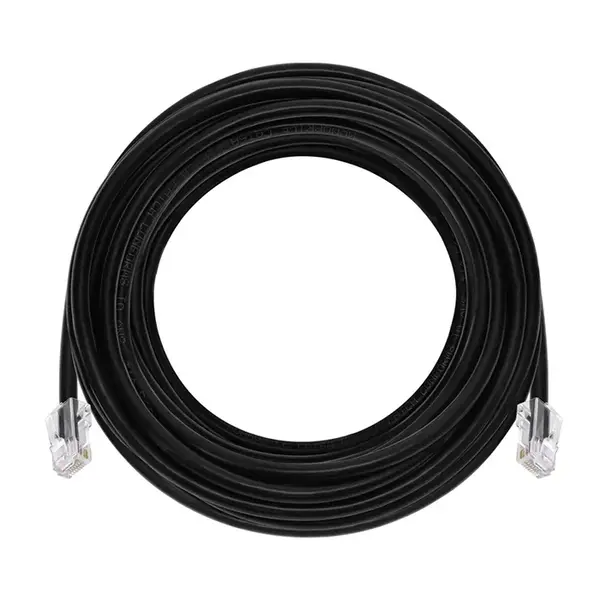45434 Monoprice 30ft Cat6A RJ45 26AWG Pure Bare Copper Patch Cable Non-booted Ethernet Cable Black