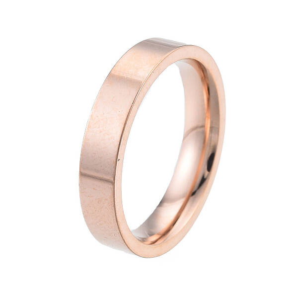 201 Stainless Steel Plain Band Ring for Women
