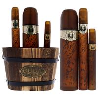 Cuba Cuba Gold For Men 3 Pc Gift Set 3.3oz EDT Spray, 1.17oz EDT Spray, 0.5oz EDT Spray Men's Cuba Gold Gift Set