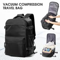 WONHOX Vacuum Travel Backpack with Pump 18x14x8in Airline Approved Carry On Backpack Waterproof Laptop Compartment Work Weeke...