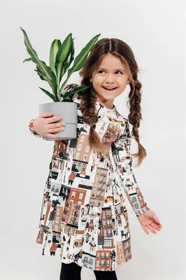 Organic cotton girl's dress - New York | Size: 4-6