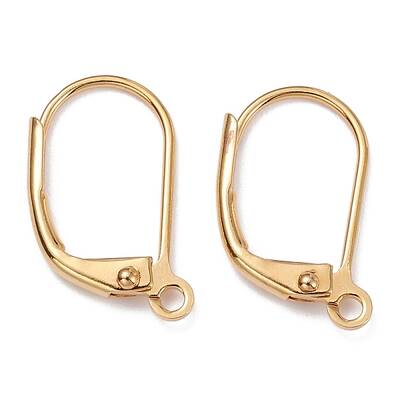 Brass Leverback Earring Findings