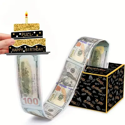 Birthday Cash Gift Box for Mean Girls Decorations, 1 Set Money Packing Paper for Birthday Party Decoration, Birthday Gift, Gi...