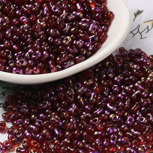 Spray Painted Glass Seed Beads
