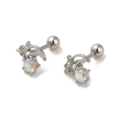 925 Sterling Silver Micro Pave Cubic Zirconia Earrings for Women