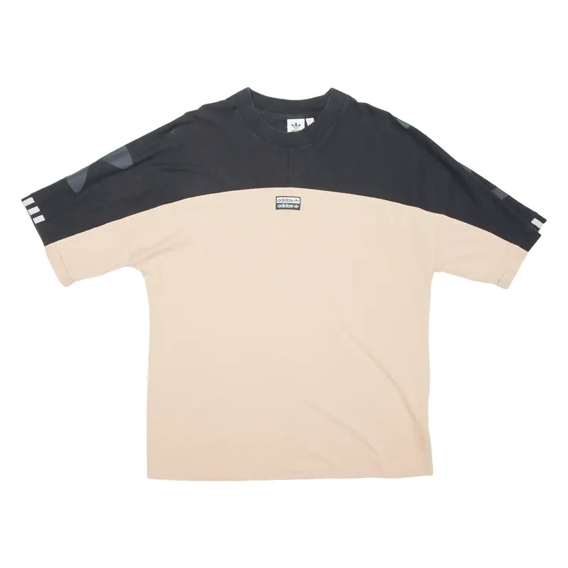 ADIDAS Womens T-Shirt Brown UK 8