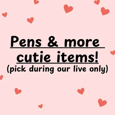 PICK ON LIVE-Pens & more cutie items!