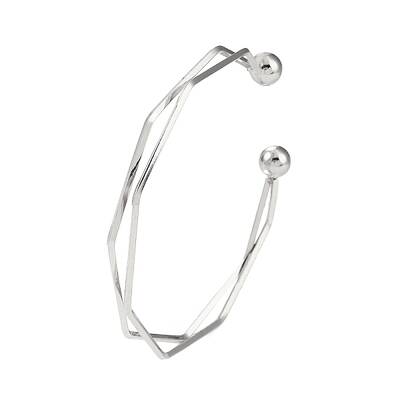 Non-Tarnish 304 Stainless Steel 2 Line Open Cuff Bangles for Women