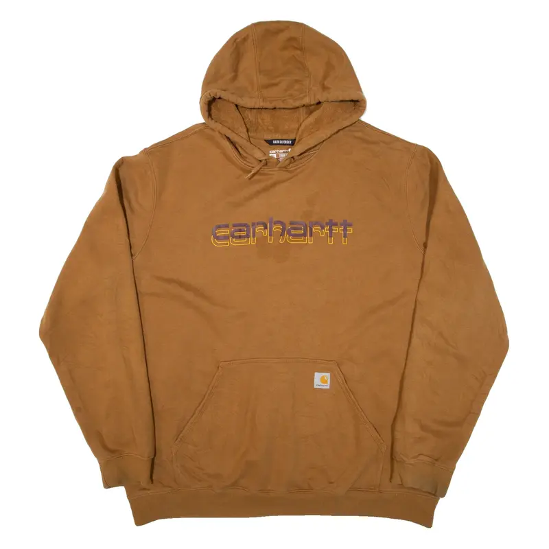 CARHARTT Loose Fit Tall Mens Brown Hoodie 2XL