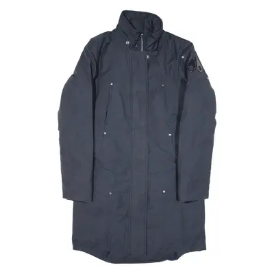 MOOSE KNUCKLES Insulated Rain Coat Blue Womens S