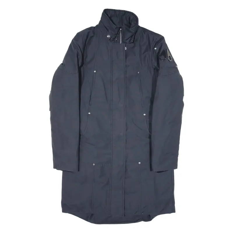 MOOSE KNUCKLES Insulated Rain Coat Blue Womens S