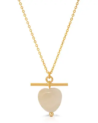 Lovy Necklace | Color: Grey | Metal Color: Gold