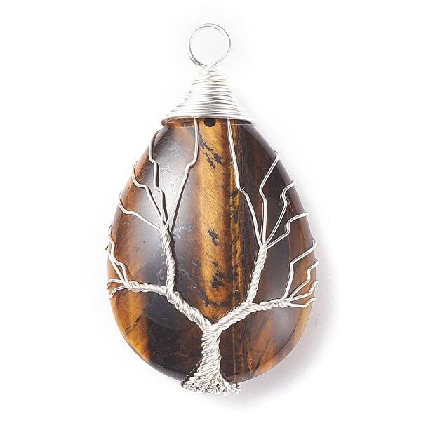 Natural Tiger Eye Pendants