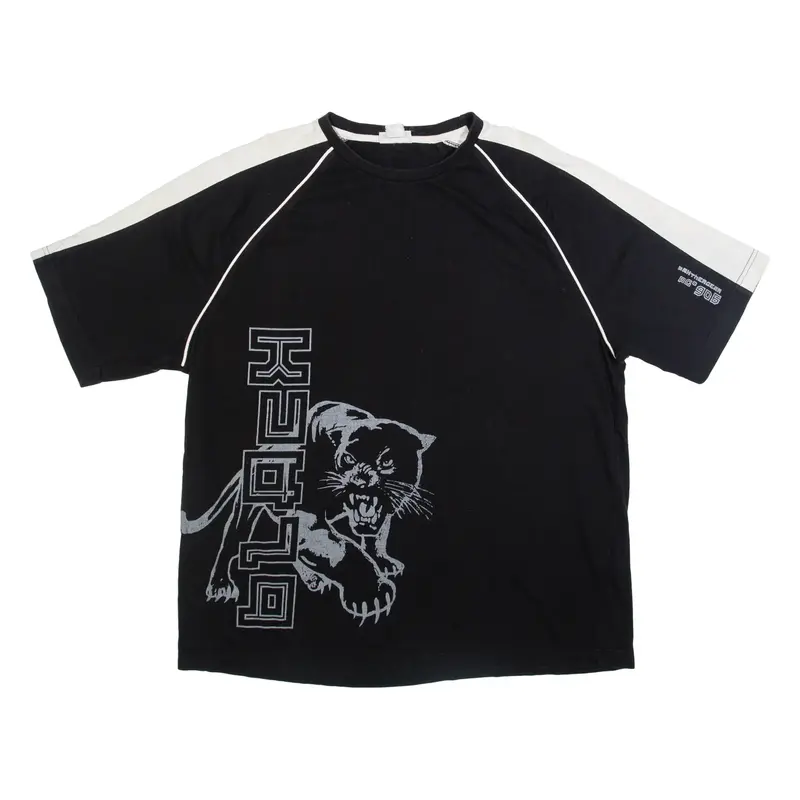 Black Panther Mens T-Shirt Black 2XL