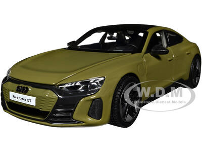 2022 Audi RS e-Tron GT Dark Green with Black Top and Sunroof \