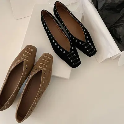 CHIKO Alayka Square Toe Block Heels Pumps Shoes