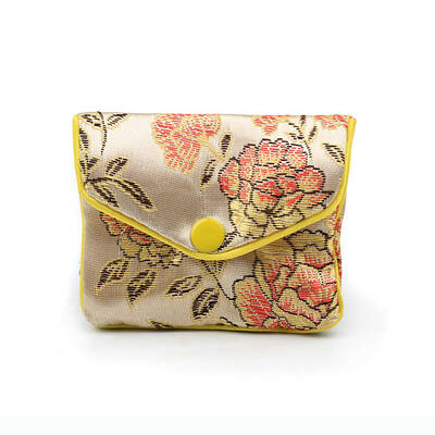 Chinese Style Rectangle Cloth Zipper Pouches