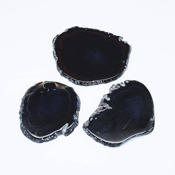 Natural Agate Slices Big Pendants