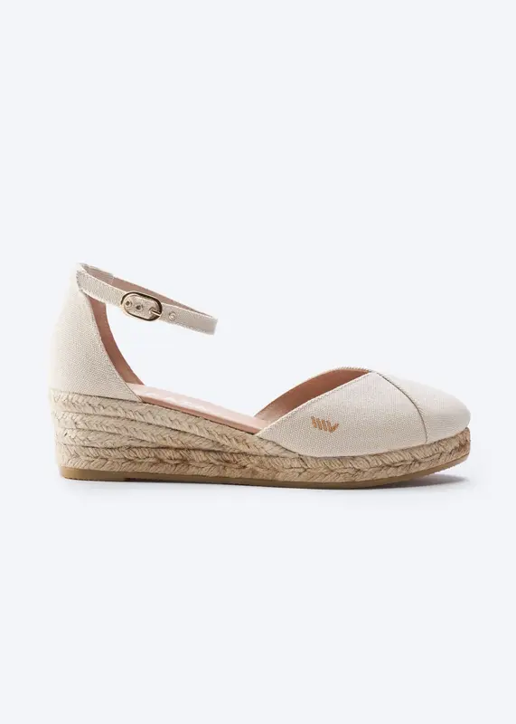 Formiga Canvas Espadrille Wedges | Color: Beige | Size: 7