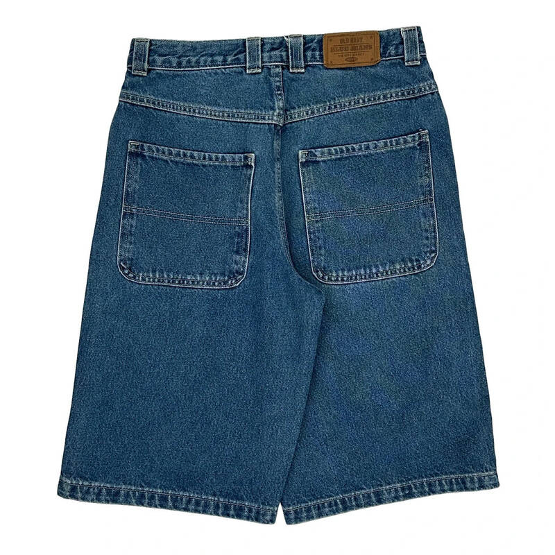 Old Navy Baggy Denim Shorts - 30W 12L Blue Denim