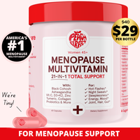Peach Perfect Menopause Multivitamin - Capsules - 30 Servings - Black Cohosh, Ashwagandha, Vitamin C, D3+K2, Zinc, Tumeric, C...