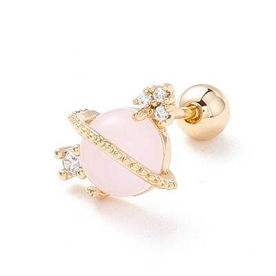 Planet Cat Eye Stud Earrings for Women