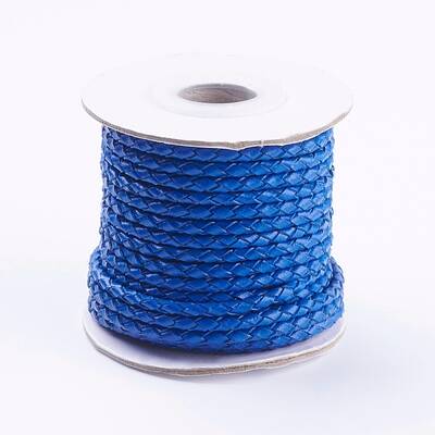 Round Braided Cowhide Cords