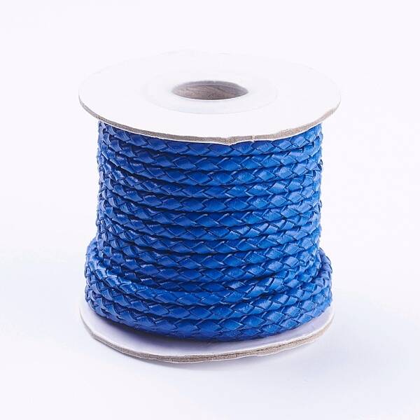 Round Braided Cowhide Cords