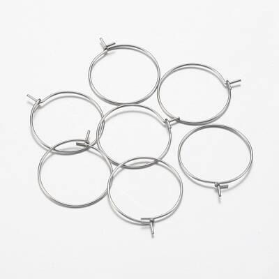 316 Surgical Stainless Steel Hoop Earrings Findings