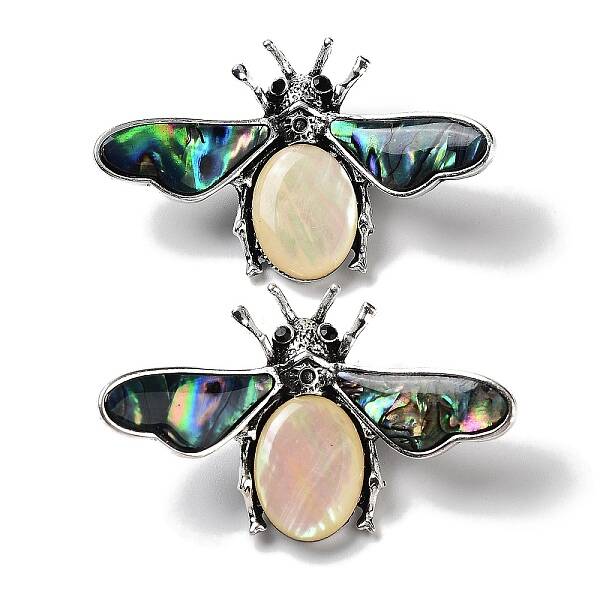 Tibetan Style Alloy Insect Brooches
