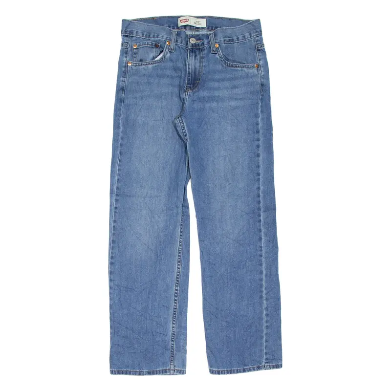 LEVI'S 550 Girls Jeans Blue Relaxed Straight Stone Wash W28 L28